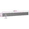 Panel ogrodzeniowy 9 pcs WPC i aluminium Czarny