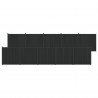 Panel ogrodzeniowy 10 pcs WPC i aluminium Czarny