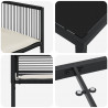 Zestaw do jadalni w ogrodzie 5 pcs Czarny polirattan