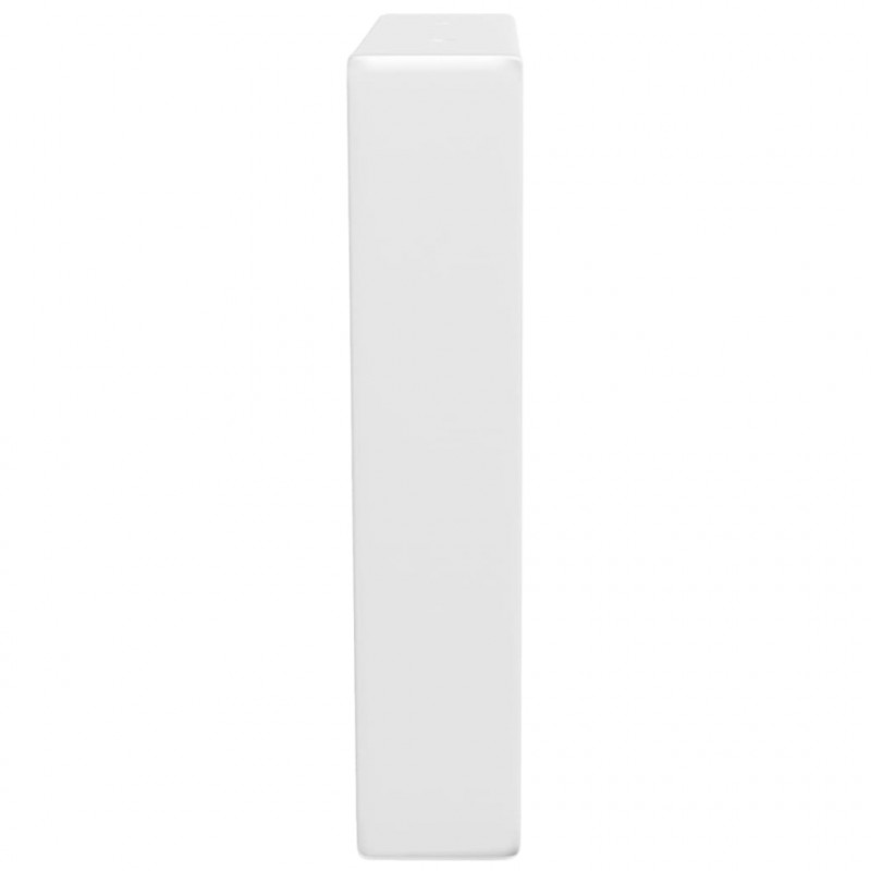 Wsporniki do półki pod umywalkę, 2 szt., białe, trapezowe, stal