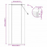 Roleta z zasłonami Brązowy 90 x 220 cm Bambus