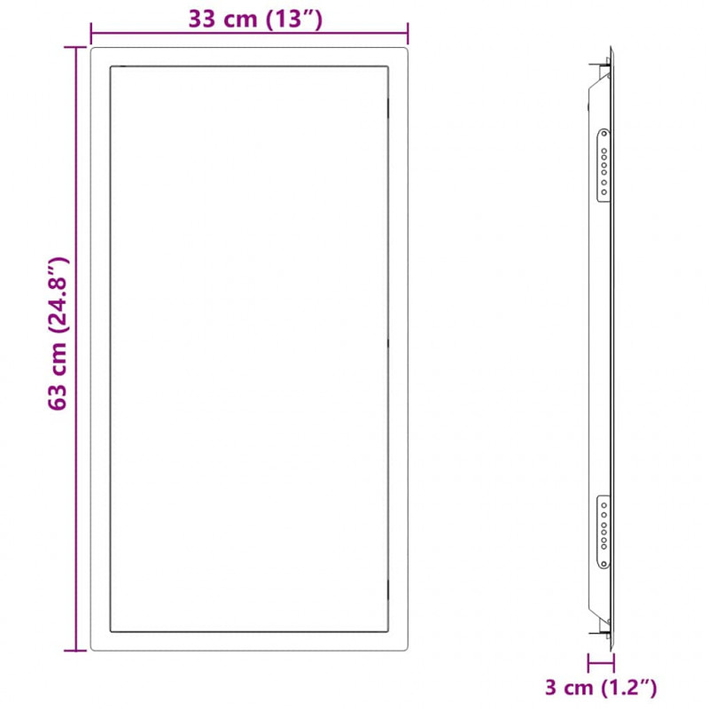 Panel dostępu Biały 63 x 33 x 3 cm Stal