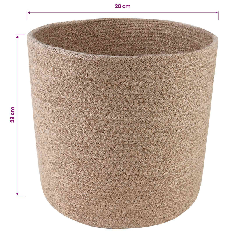 Zestaw doniczek 2 pcs naturalny Ø 28 x 28 cm 100% Juta Tossa