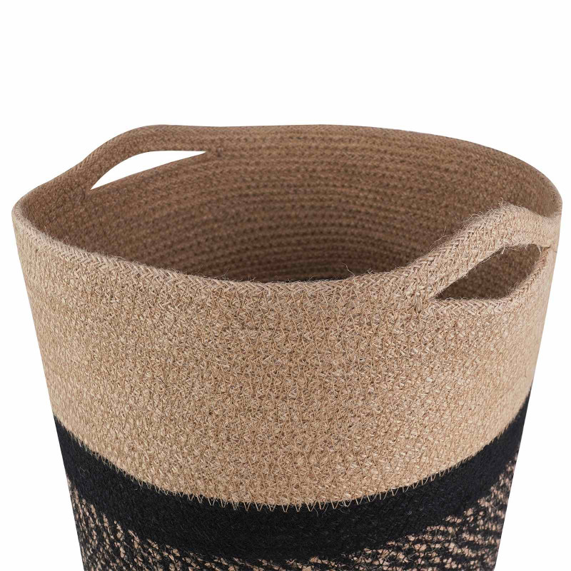 Zestaw doniczek 2 pcs Naturalny i czarny Ø 28 x 28 cm