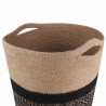 Zestaw doniczek 2 pcs Naturalny i czarny Ø 28 x 28 cm