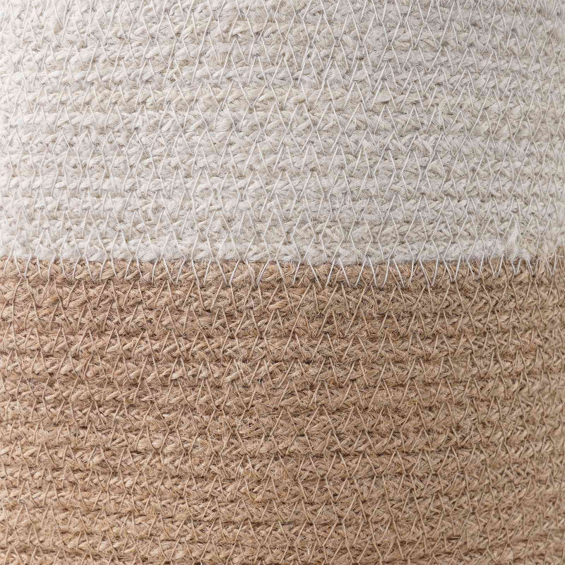Zestaw doniczek 2 pcs Naturalne i białe Ø 28 x 28 cm