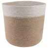 Zestaw doniczek 2 pcs Naturalne i białe Ø 21 x 21 cm