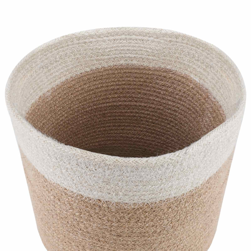 Zestaw doniczek 2 pcs Naturalne i białe Ø 21 x 21 cm
