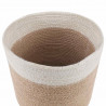 Zestaw doniczek 2 pcs Naturalne i białe Ø 21 x 21 cm