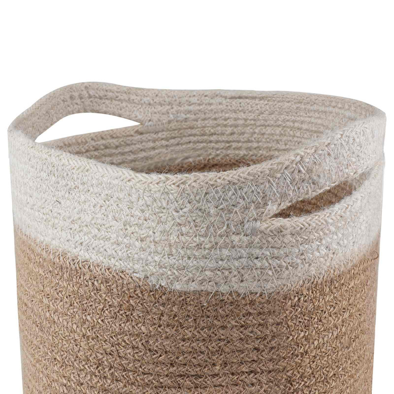 Zestaw doniczek 2 pcs Naturalne i białe Ø 21 x 21 cm