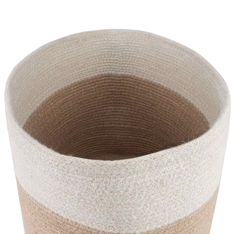 Zestaw doniczek 2 pcs Naturalne i białe Ø 28 x 28 cm