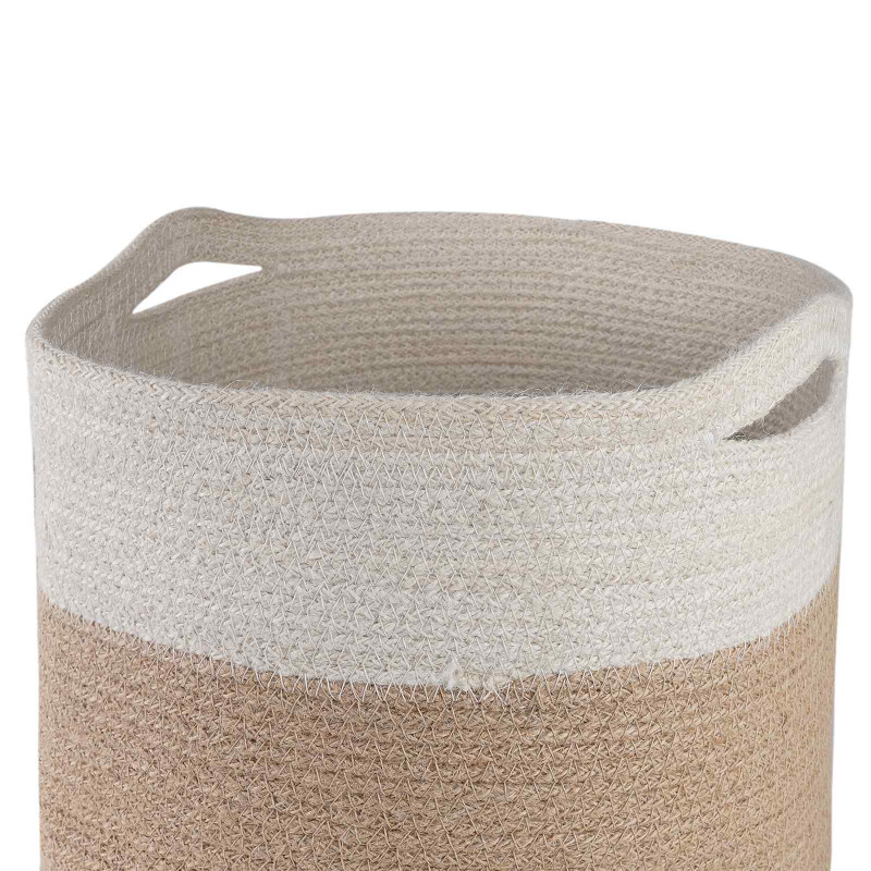 Zestaw doniczek 2 pcs Naturalne i białe Ø 28 x 28 cm