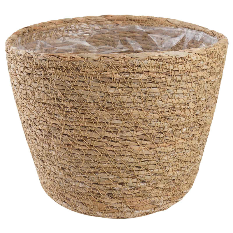 Kosze na rośliny z trawy morskiej 3 pcs naturalny Ø26 x 19 cm