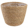 Kosze na rośliny z trawy morskiej 3 pcs naturalny Ø26 x 19 cm