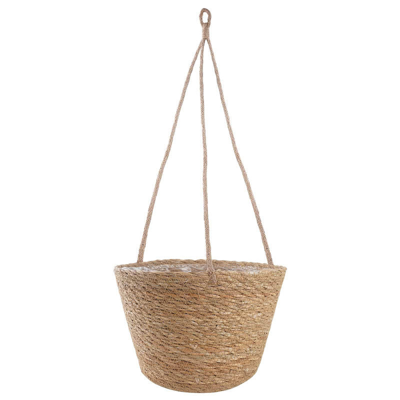 Kosze na rośliny z trawy morskiej 3 pcs naturalny Ø26 x 19 cm