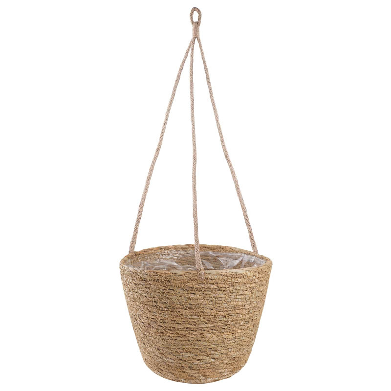 Kosze na rośliny z trawy morskiej 3 pcs naturalny Ø26 x 19 cm