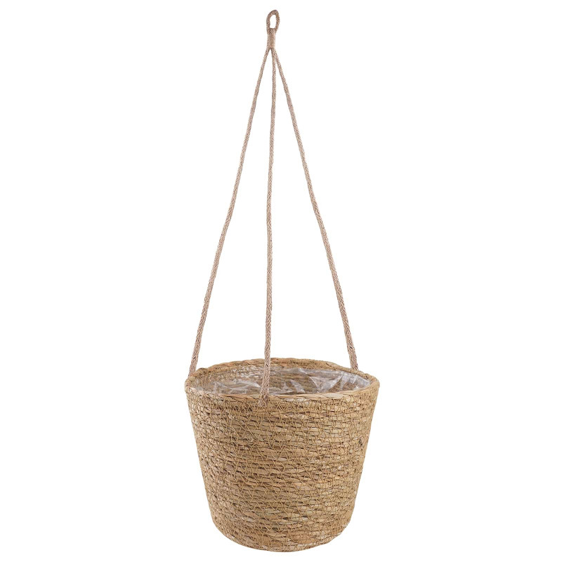 Kosze na rośliny z trawy morskiej 3 pcs naturalny Ø26 x 19 cm