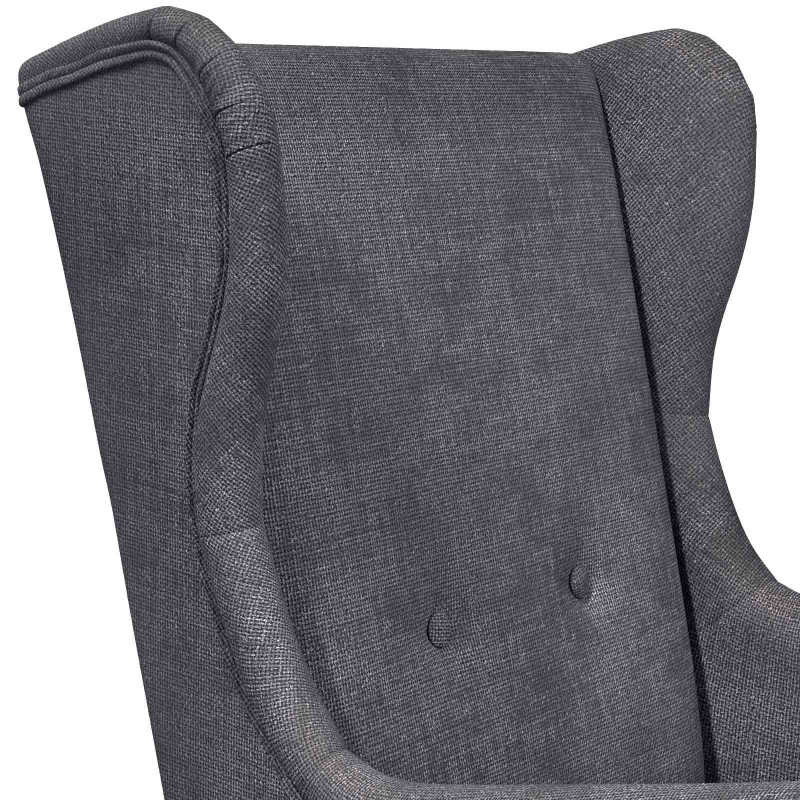 Fotel ciemnoszary ARES