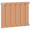 Brama ogrodowa 100 x 80 cm WPC i aluminium brązowy