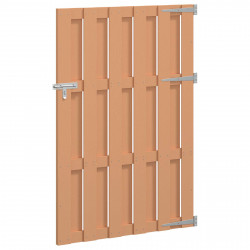 Brama ogrodowa 100 x 150 cm WPC i aluminium brązowy