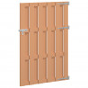 Brama ogrodowa 100 x 150 cm WPC i aluminium brązowy
