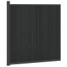 Panel ogrodzeniowy WPC i aluminium Czarny