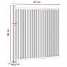 Panel ogrodzeniowy WPC i aluminium Czarny