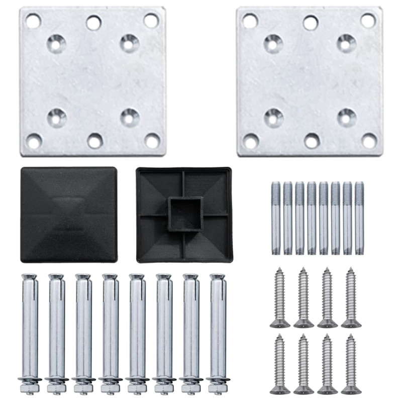 Panel ogrodzeniowy WPC i aluminium brązowy