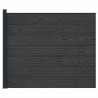 Panel ogrodzeniowy WPC i aluminium Czarny