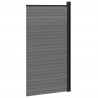 Panel ogrodzeniowy WPC i aluminium Szary