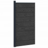 Panel ogrodzeniowy WPC i aluminium Czarny