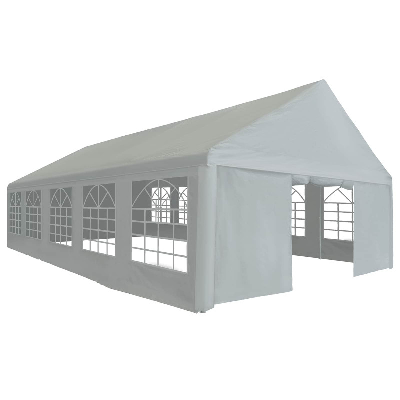 Materiał namiotowy bez stelaża Szary 10 x 5 m PE