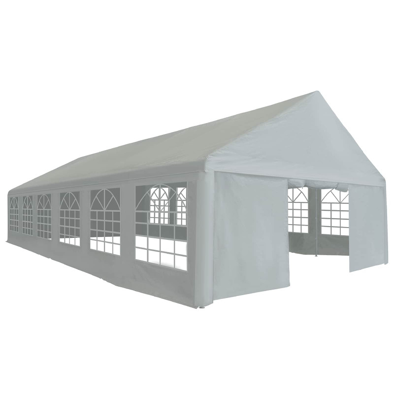 Materiał namiotowy bez stelaża Szary 12 x 6 m PE