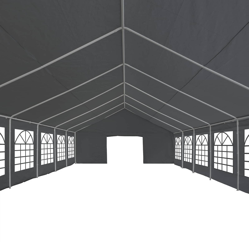Materiał namiotowy bez stelaża Szary 12 x 6 m PE