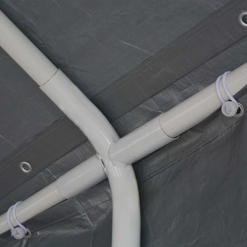 Materiał namiotowy bez stelaża Szary 12 x 6 m PE