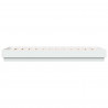 Łóżko z ramą z LED Biały 80 x 200 cm Drewno inżynieryjne