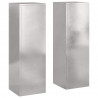 Stojak na rośliny 2 pcs Srebrny 24 x 24 x 75 cm stal nierdzewna