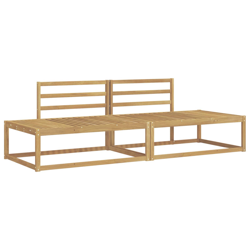 Zestaw sof na zewnątrz Biały 230,5 x 83 x 73 cm
