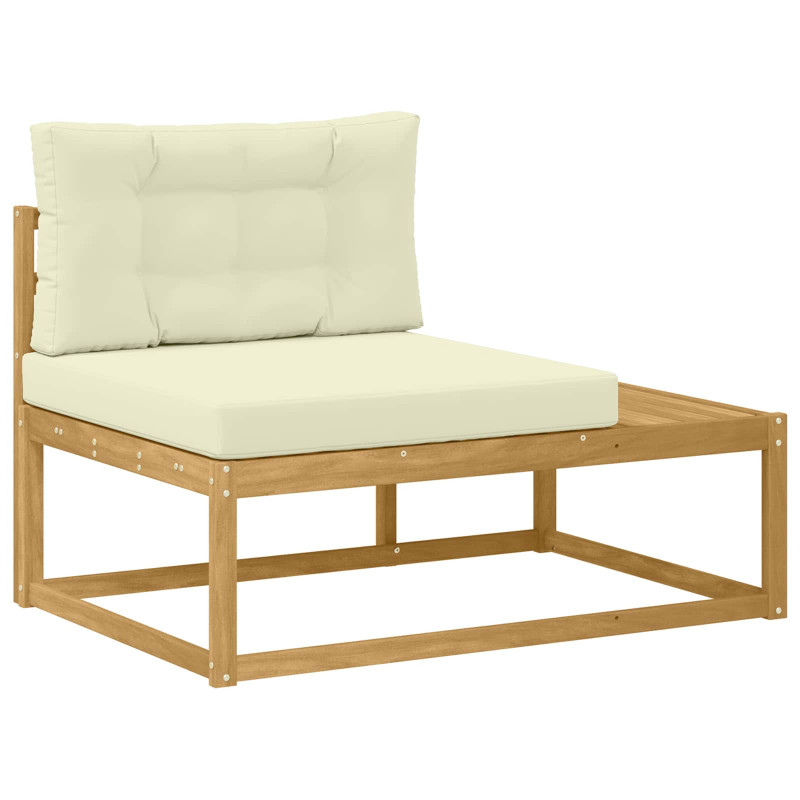 Zestaw sof na zewnątrz Biały 230,5 x 83 x 73 cm Poliester