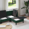 Zestaw mebli do salonu z poduszką 4 pcs Ciemnozielony Welur