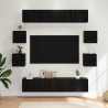 Zestaw szafek RTV 8 pcs 80 x 30 x 30 cm Czarny dąb