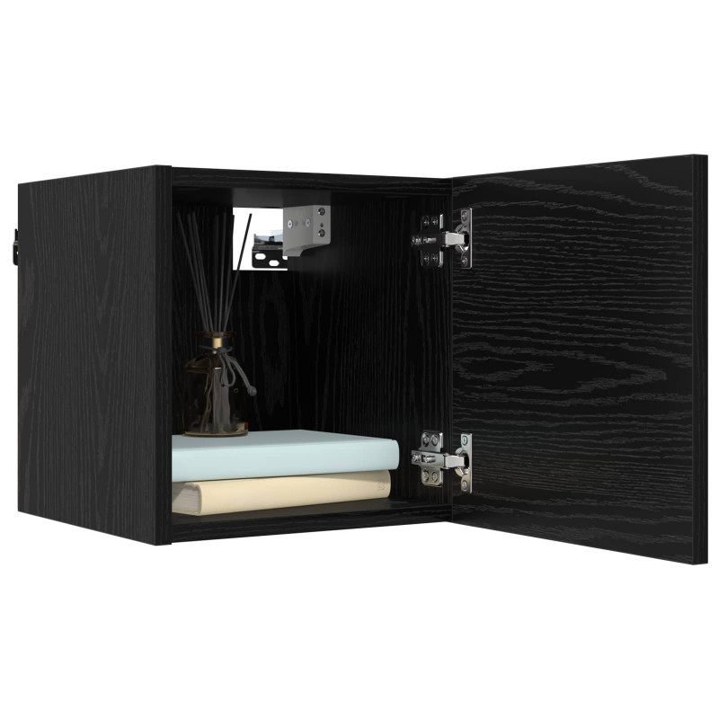 Zestaw szafek RTV 8 pcs 80 x 30 x 30 cm Czarny dąb