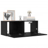 Zestaw szafek RTV 8 pcs 80 x 30 x 30 cm Czarny dąb