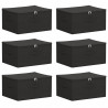 Skrzynia do przechowywania 6 pcs antracytowy 43 x 34 x 23 cm