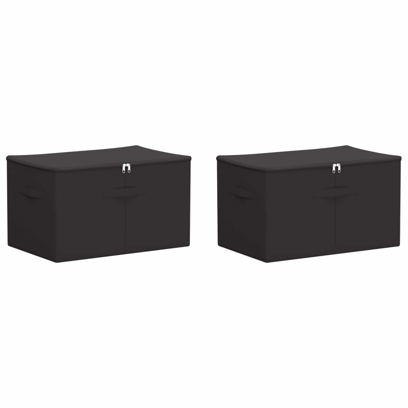 Skrzynia do przechowywania 2 pcs antracytowy 55 x 35 x 32 cm