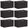 Skrzynia do przechowywania 6 pcs antracytowy 55 x 35 x 32 cm