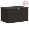 Skrzynia do przechowywania 24 pcs antracytowy 55 x 35 x 32 cm