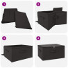 Skrzynia do przechowywania 24 pcs antracytowy 60 x 43 x 35 cm