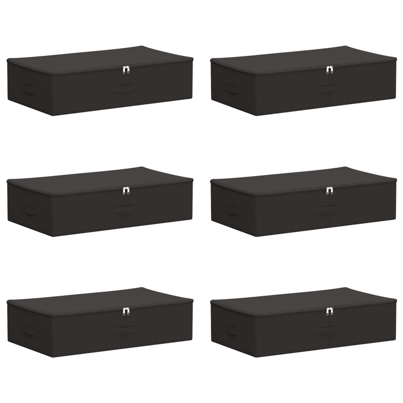 Skrzynia do przechowywania 6 pcs antracytowy 70 x 40 x 18 cm
