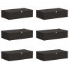 Skrzynia do przechowywania 6 pcs antracytowy 70 x 40 x 18 cm